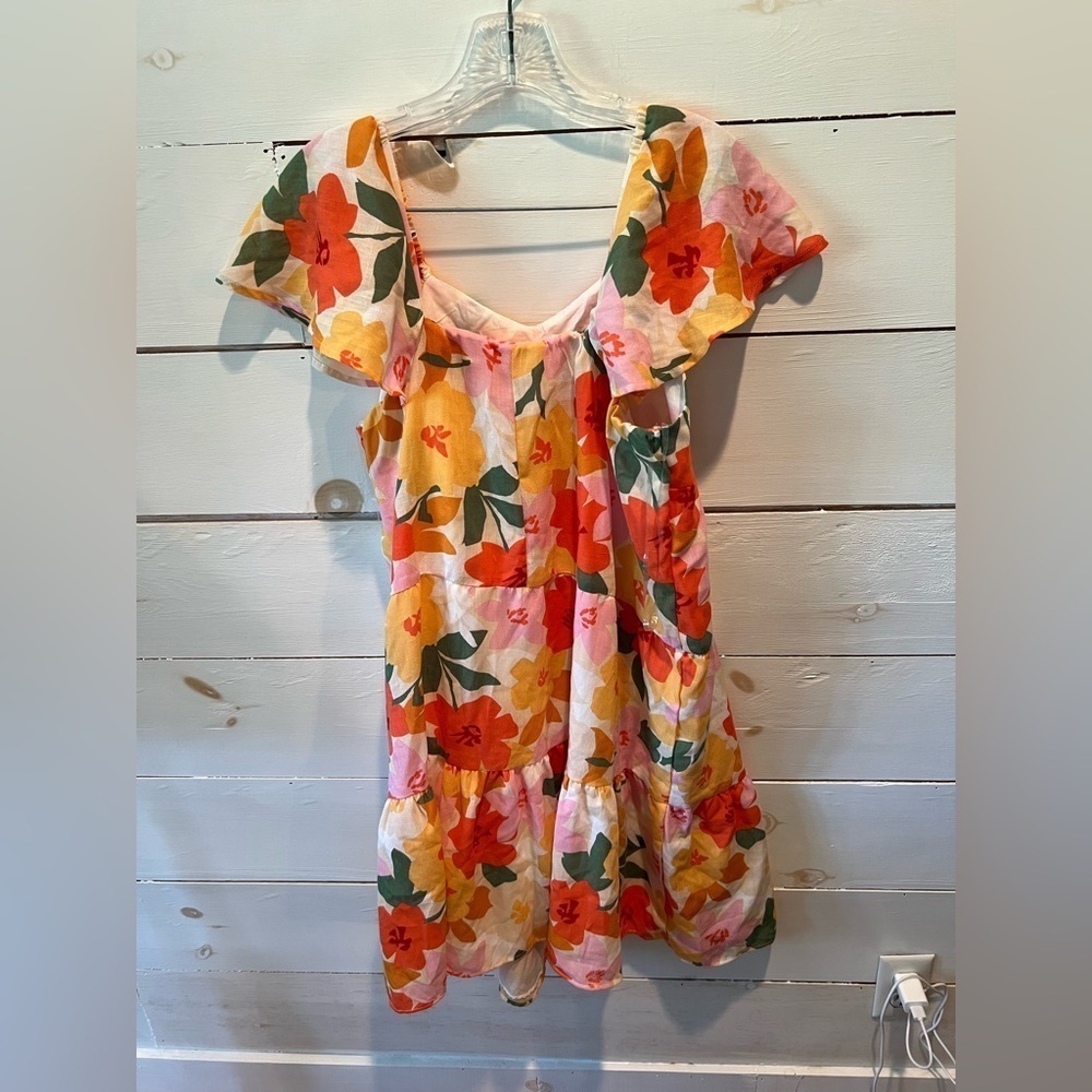Bonnie Jean big girls size 20 1/2 tiered floral dress, NWT, summer, church - Picture 3 of 8